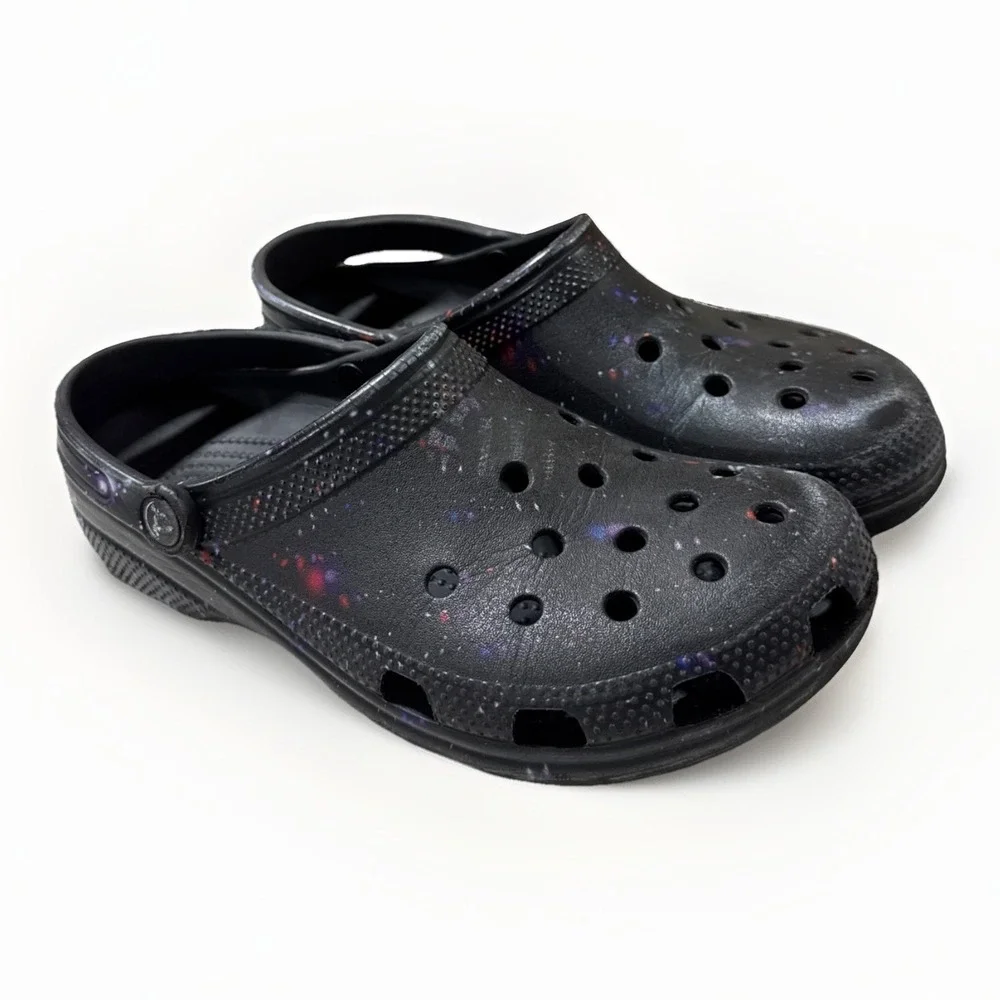 Classic Crocs Out of this world ll Unisex Clog Black painted Size M 9 / W 11